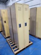 (5) Medart Single Tier Lockers