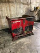 Red Self-Dumping Hopper 95 Cubic Feet