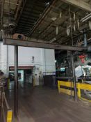 CM Railstar 1 Ton Hoist and Steel Support Beams