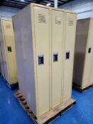 (6) Medart Single Tier Lockers