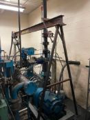 Yale 1.5 Ton Gantry Crane Hoist Carbon Steel Frame