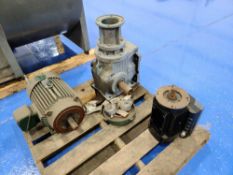 Pallet of (2) Motors and (1) Gearbox