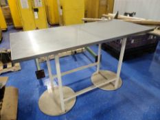 Table with Stainless Steel Table Top