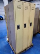 (6) Medart Single Tier Lockers
