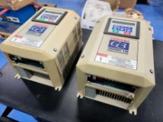 (2) Toshiba G3 Tosvert-130 3HP Transistor Inverter Motor Drive