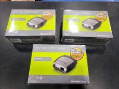 (3) NEW IN BOX IOGEAR GPSU21 1-Port USB 2.0 Print Servers