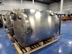 A&B Process Systems 400600 1000 Gallon Single Wall Stainless Steel Tank