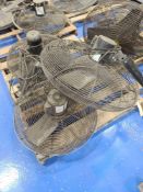 (3) Dayton Industrial Wall Mounted Fans