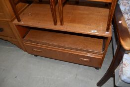 A vintage teak (probably G plan) TV cabinet, width approx. 83cm