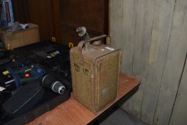 A vintage Esso blue paraffin or petrol can