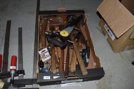 A selection of hammers lump and wooden included