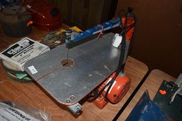 A modern Hegner scroll or fret saw for model making or workshop