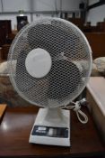 A vintage desk fan, by JAC