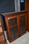 A 19th Century mahogany bookcase top