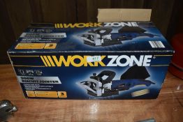 A modern boxed Workzone biscuit cutter