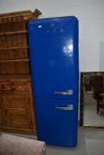 A tradition Smeg fridge freezer, in royal blue, model number FAB32YBL