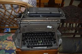 A vintage Underwood typewriter