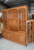 A laminate wall unit, width approx. 155cm