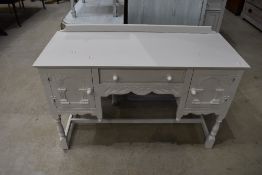 A painted dressing or side cabinet, approx. width 115cm