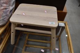 An Ikea 'Vilto' stool