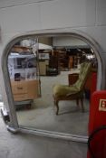 A 'shabby chic' overmantel mirror, approx. 115 x 125cm