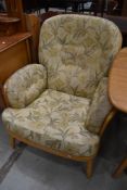 A vintage Ercol windsor style easy chair