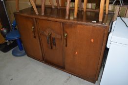 An early to mid 20th Century sideboard in the Art Deco style, approx. Dimensions W138cm D48cm