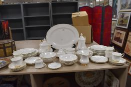 A collection of around fifty five pieces of Royal Albert Val Do'r, tea pot,plates,platters and