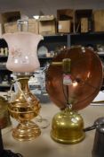 A vintage Tilley radiator heater having brass body and copper reflector,also included is a vintage