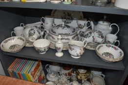 A part dinner and tea service by Mayfair with an Indian tree design