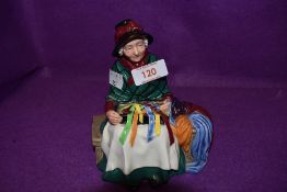 A vintage figural study by Royal Doulton Silks And Ribbons with green back stamp