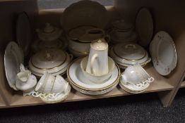 A large lot of Losol ware, Mintons and Burleigh ware and similar, including tureens,plates of