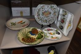 A selection of dinner wares and serving dishes