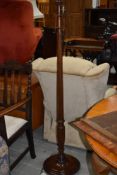 An early 20th Century mahogany standard lamp