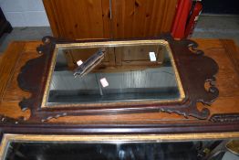 A Chippendale style wall mirror, approx. 66 x 37cm