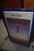 An exhibition poster , Paul Klee, framed