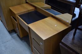 A vintage Stag golden oak dressing table