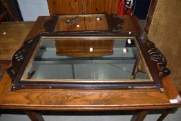 A Chippendale style wall mirror, approx. 92 x 52cm