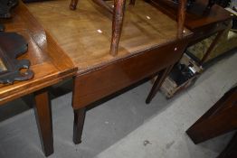 A 19th Century mahogany drop leaf table, approx. width 82cm