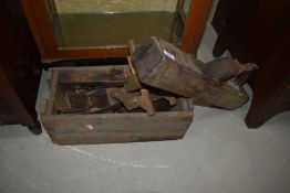 A selection of antique/vintage woodplanes
