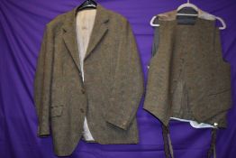 A gents vintage three piece suit, very good quality with Hebden Cord,West Yorkshire label.
