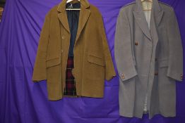 Two vintage gents overcoats.