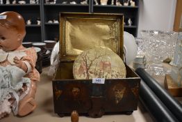 Two collectable biscuit tins one being Huntley and Palmer having christmas scene the other Co-
