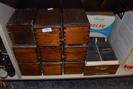 A collection of ten boxes of glass slide mainly Lake District interest