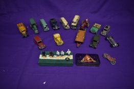 A Dinky No 5 Train and Hotel Staff five piece set in original box, missing inner packing along