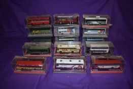 Fifteen Corgi (China) Limited Edition Original Omnibus diecast buses, including Robinsons, Bakers