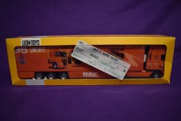 A Lion Toys 1:50 scale diecast, DAF 95XF, boxed