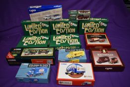 Thirteen Corgi (china) diecast sets including Golden Oldies, Limited Edition, Eddie Stobart etc, all