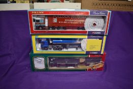 Three Corgi 1:50 scale Limited Edition diecast articulated wagons, Pollock 75205,mirrors