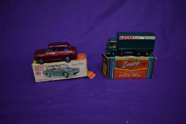A Dinky diecast, Hillman Imp Saloon, in metallic red with blue interior, boxed 138